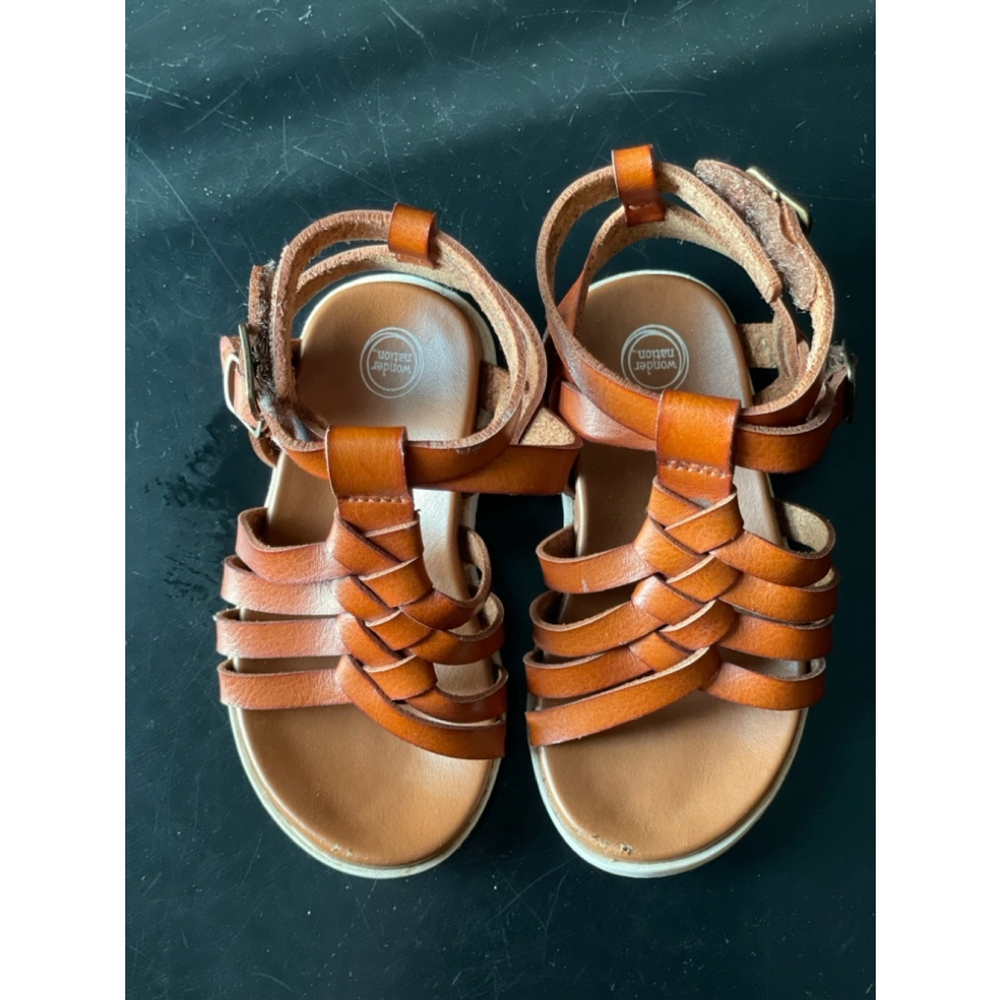 Girls Wonder Nation Brown Sandals Size 5